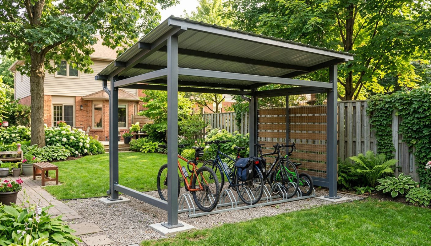 Comment choisir le bon abri métallique pour votre vélo ou moto ?